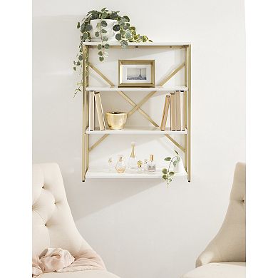 Ascott 4-Tier Wall Shelf 24x32x9