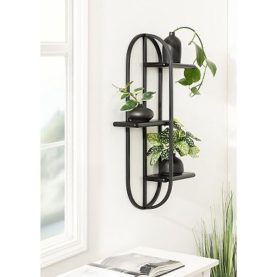 Ramos Wood/Metal Accent Shelf 18x6x30