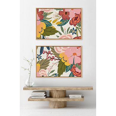 Sylvie Softly 1 and 2 Framed Canvas Art Set by Mia Charro