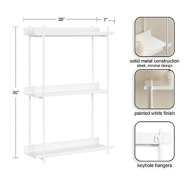 Dominic Tiered Wall Shelf 20x7x30