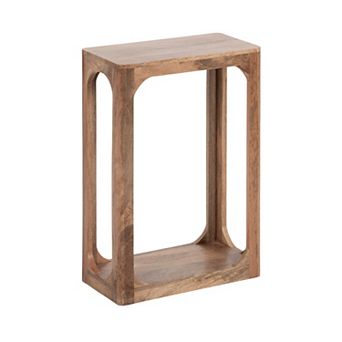 Dahl Wood Slim Side Table 16x8x24