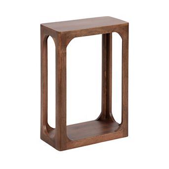 Dahl Wood Slim Side Table 16x8x24