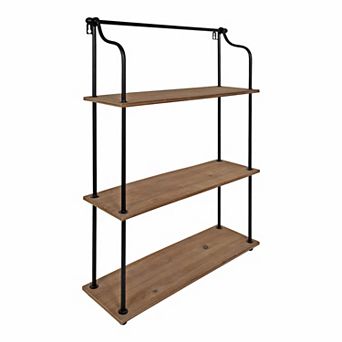 Walters Wood and Metal 3 tier Shelving 21x32