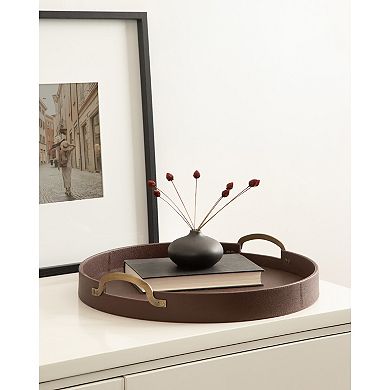 Oxbury Round Tray with Handles 18" diameter