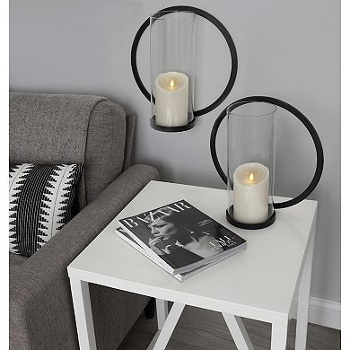 Khauli Round Metal Wall Sconce 12" Diameter