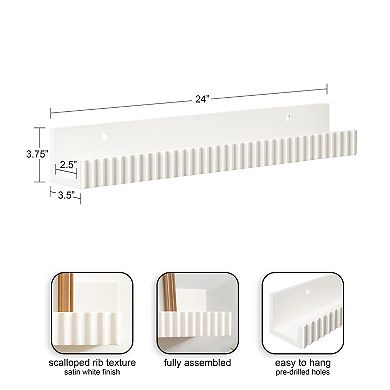Furrow Ledge Shelf Set