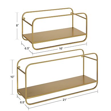 Emerline Wall Shelf Set 2 Piece