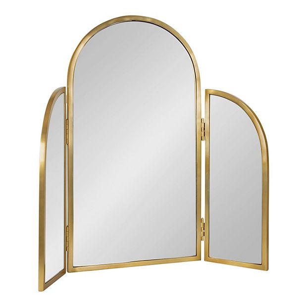 slim fit dress slacks Gold Ornate Arched Triple Dressing Table Mirror 80cm x 56cm – Melody Maison  Ltd