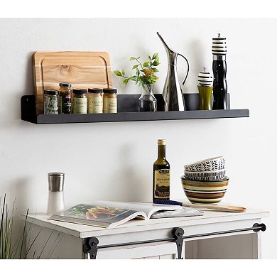 Mezzo Modern Metal Ledge Shelf 36"