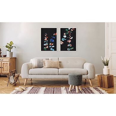 Sylvie Beaded Jade I and II Framed Canvas Art Set by Nikita Jariwala