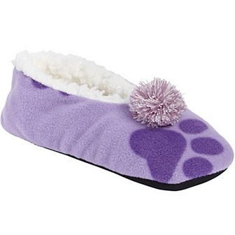 Dreams & Co. Plus Size Pom Pom Slipper