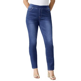 Roaman's Women's Plus Size 360° Stretch Straight Leg Jean
