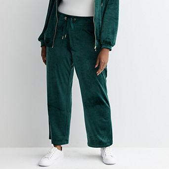 Plus Size Industry Pull-On Bootcut Velour Pants