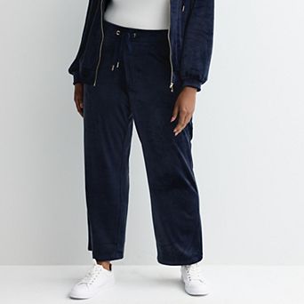 Plus Size Industry Pull-On Bootcut Velour Pants