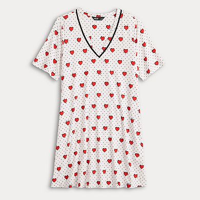 Women's Simply Vera Vera Wang Cozy Short Sleeve Sleepshirt
