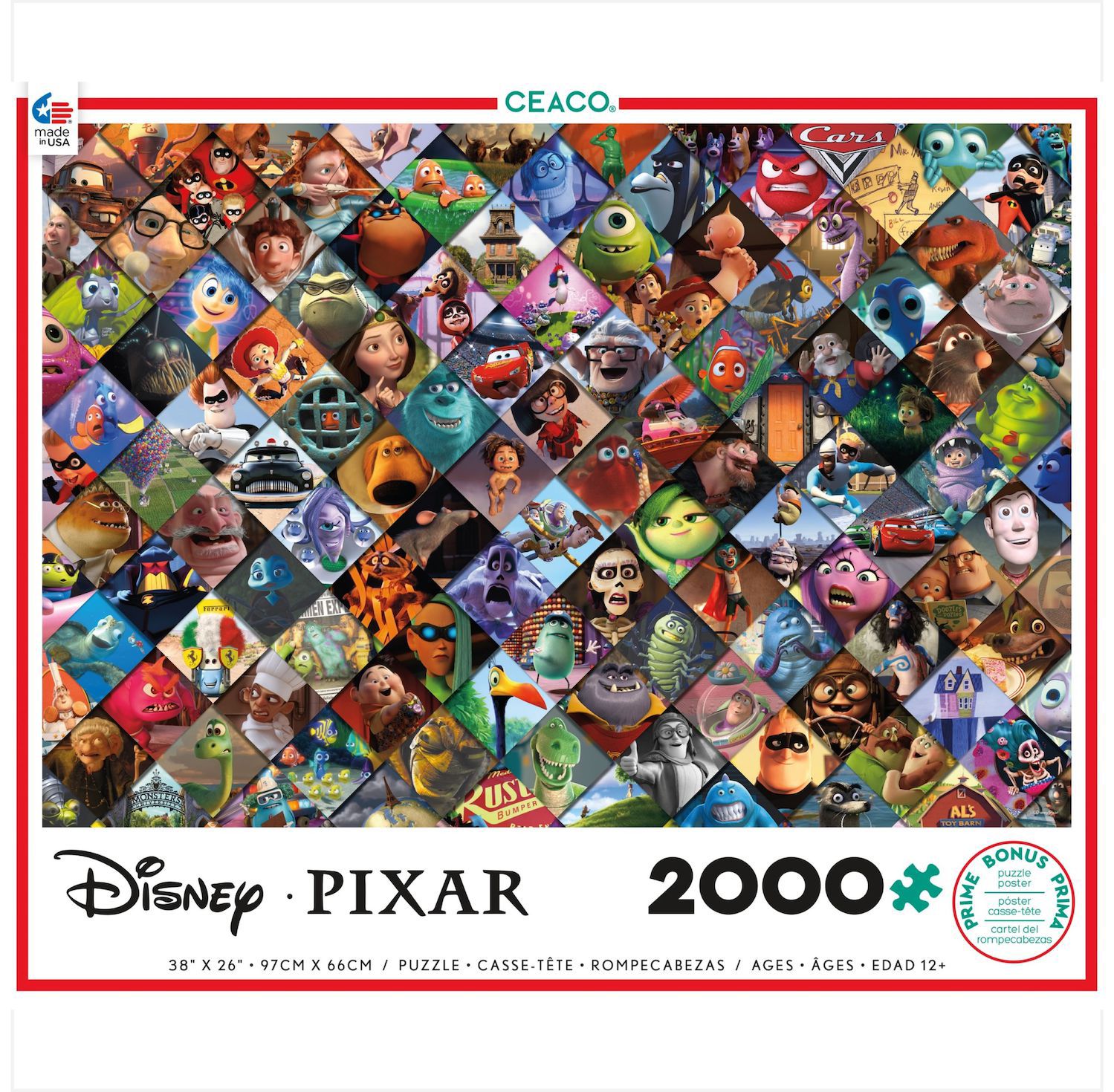 Детский пазл Disney / Pixar Clips Puzzle (2000 Pieces) by Ceaco — фото 1