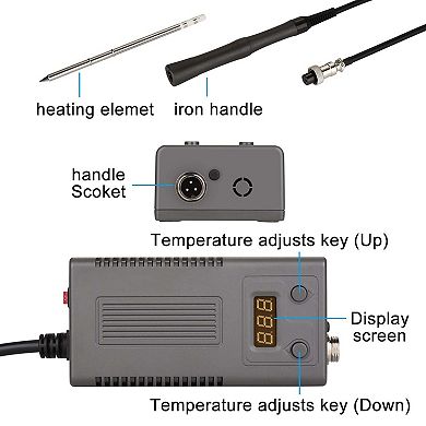 50W Welding Soldering Iron with Thermostatic Digital-Controlled ESD Soldering Station