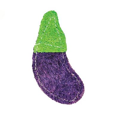 AE Cage Company Nibbles Eggplant Loofah Chew Toys - 2 count
