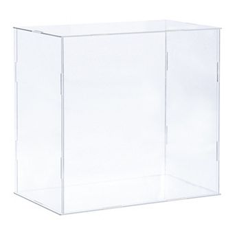 Acrylic Display Case Plastic Box Cube Storage Box Assemble Showcase 10.2"x6.3"x10"