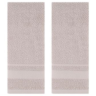 Solid Hand Towels, 100% Cotton for Bathroom Soft Absorbent Gifts Towel 2 Pack