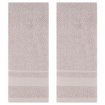 Solid Hand Towels, 100% Cotton for Bathroom Soft Absorbent Gifts Towel 2 Pack