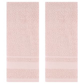 Solid Hand Towels, 100% Cotton for Bathroom Soft Absorbent Gifts Towel 2 Pack