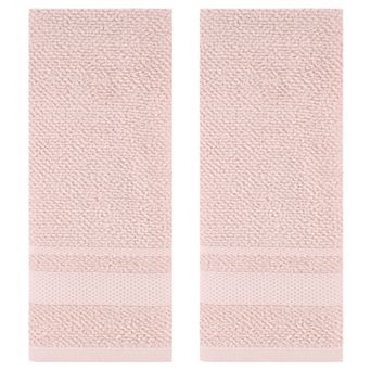 Solid Hand Towels, 100% Cotton for Bathroom Soft Absorbent Gifts Towel 2 Pack