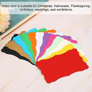 3.7"x2.4" Mini Envelopes with Blank Paper Business Cards, 200 Pack Small Index Flash Cards