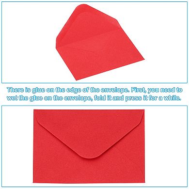 3.7"x2.4" Mini Envelopes with Blank Paper Business Cards, 200 Pack Small Index Flash Cards
