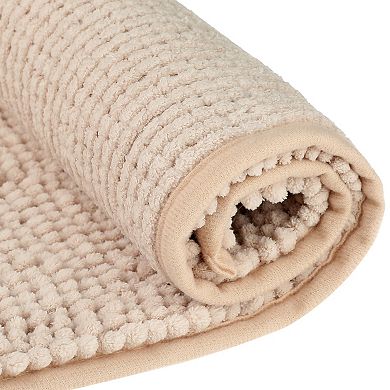 2Pcs Bathroom Rugs, Soft Plush & Fluffy Bath Mats Non Slip Extra Thick Bathroom Mat 20" x 32"