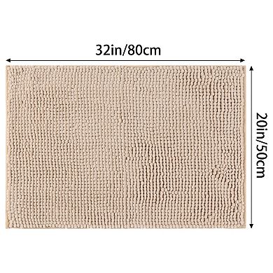 2Pcs Bathroom Rugs, Soft Plush & Fluffy Bath Mats Non Slip Extra Thick Bathroom Mat 20" x 32"