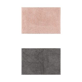 2 pc Bathroom Rugs, Soft Plush & Fluffy Bath Mats Non Slip Extra Thick Bathroom Mat 20" x 32"