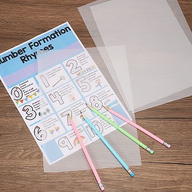 Trace Paper, 200 Sheet A4 Translucent Tracing Paper Pad 8" x 12" 63 GSM for Tracing Images Sketching