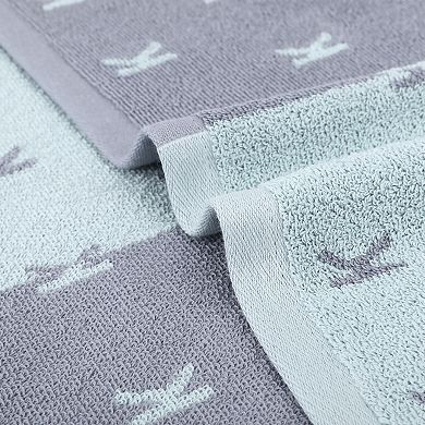 Letter Patterns Cotton Hand Towels, Comfortable Soft Absorbent, Daily Wash Essentials 2 Pack