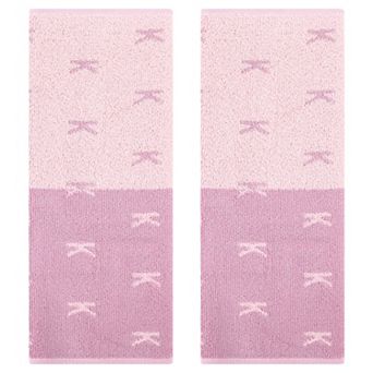 Letter Patterns Cotton Hand Towels, Comfortable Soft Absorbent, Daily Wash Essentials 2 Pack