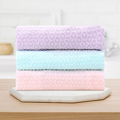 Solid Bathroom Hand Towels, 13" x 29" Cotton Hand Towel Set, Absorbent Soft Towels 4 Pack