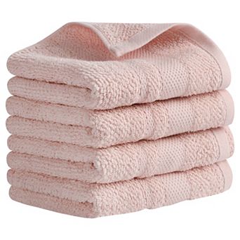 Solid Hand Towels, 100% Cotton for Bathroom Soft Absorbent Gifts Towel 4 Pack