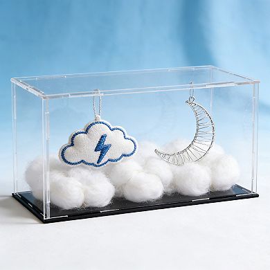 Acrylic Clear Display Case Box Dustproof Protection Showcase Cube 9.8x3.9x3.9 inch