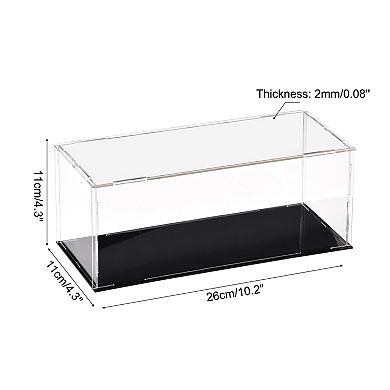 Acrylic Clear Display Case Box Dustproof Protection Showcase Cube 9.8x3.9x3.9 inch