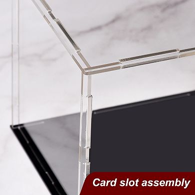 Acrylic Clear Display Case Box Dustproof Protection Showcase Cube 9.8x3.9x3.9 inch