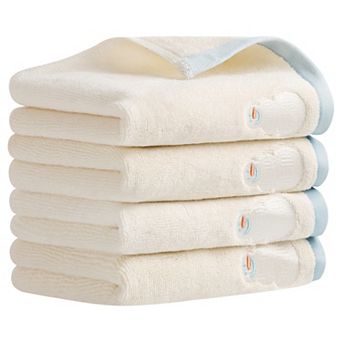 Cute Cartoon Pattern Decorative Hand Towel Set, 14" x 30" Soft Towels 4 Pack