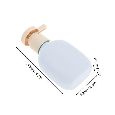 Pressure Pump Flat Soap Dispenser for Bathroom 3.38oz 1 Pc