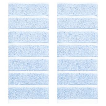 Striped Cotton Bathroom Hand Towels, 13" x 29" Absorbent Soft Hand Towel 2 Pack