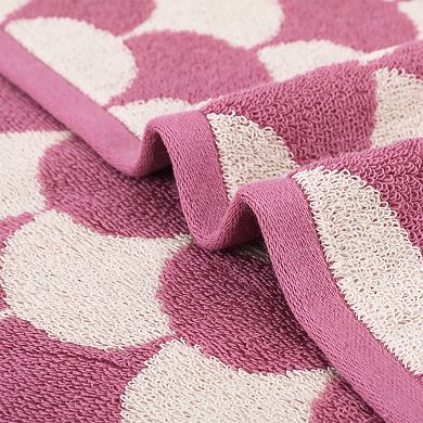 Cotton Hand Towels, Geometric Absorbent Soft Decorative Hand Towel 2 Pack