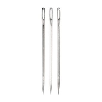 3 pc 4 Inch Upholstery Needle Large Eye Extra Long Stitching Needles Straight Hand Needles