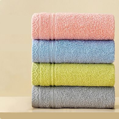 Cotton Hand Towels, Solid Soft Absorbent Hand Towel for Bathroom 2 Pack