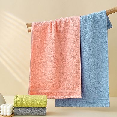 Cotton Hand Towels, Solid Soft Absorbent Hand Towel for Bathroom 2 Pack