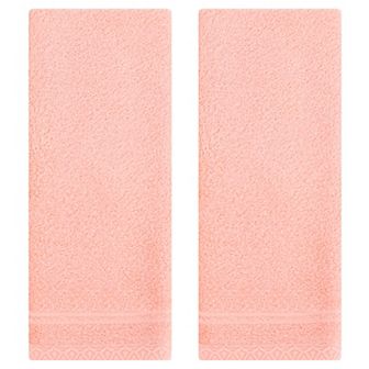 Cotton Hand Towels, Solid Soft Absorbent Hand Towel for Bathroom 2 Pack