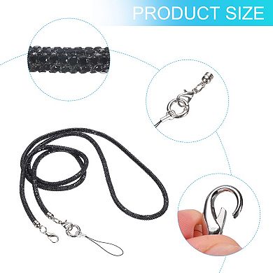 Rhinestone Purse Strap, Crystal Bag Handle Sparkly Replacement Bag Straps for Phone Bag Underarm Bag