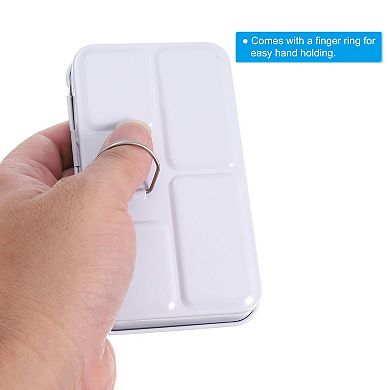 Empty Watercolor Palette, Metal Watercolor Tin with 14pcs Half Pans Paint Case with Lid 14 Wells